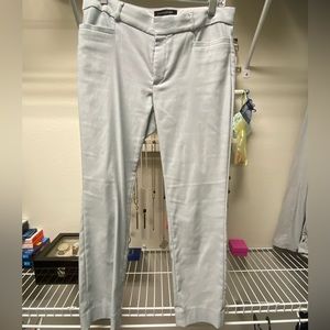 Banana Republic Sloan pants - white and light blue vertical stripes
